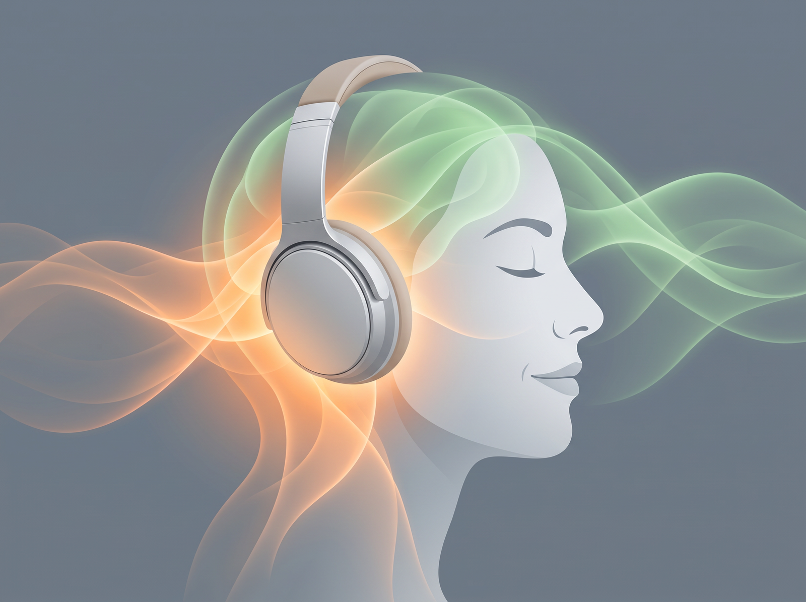 Client wearing specialized headphones during a bio-energetic frequency balancing session in North West London.